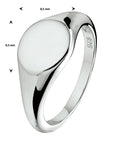 Gerhodineerd Zilver Graveerring 1330209 - PansiteNederland.nl