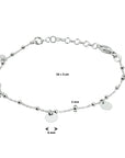 Zilver Gerhodineerd Armband Rondjes 16 + 3 Cm 1330336 - PansiteNederland.nl