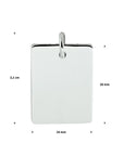 zilver gerhodineerd graveerhanger 1330449 - PansiteNederland.nl