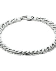 armband gourmette 6,6 mm zilver gerhodineerd - PansiteNederland.nl