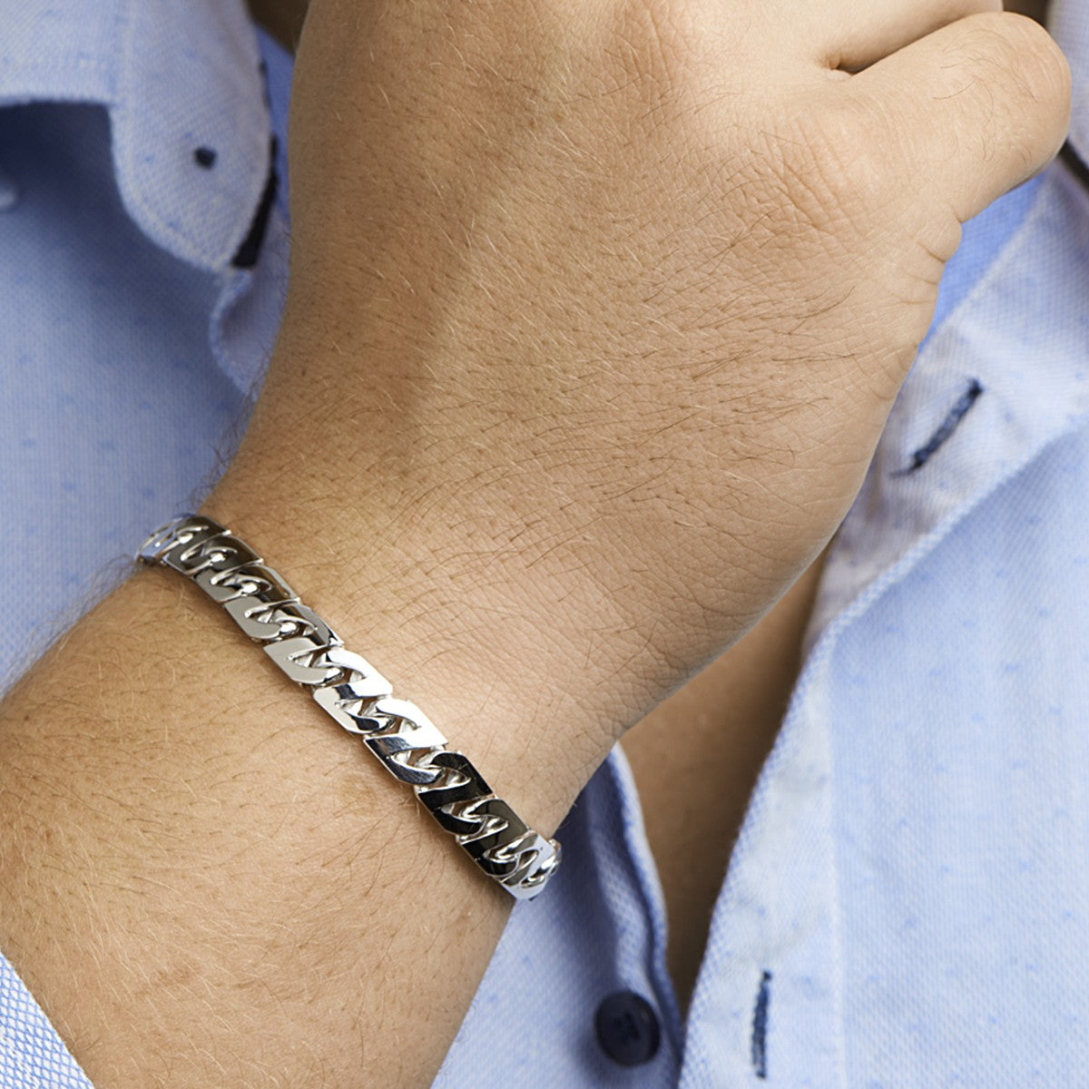 Fantasy Collection Armband gourmette 8,2 mm zilver