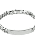 Zilver Gerhodineerd Graveerarmband Gourmette 6-Zijdes Geslepen Plaat 8,5 Mm 21 Cm 1330515 - PansiteNederland.nl