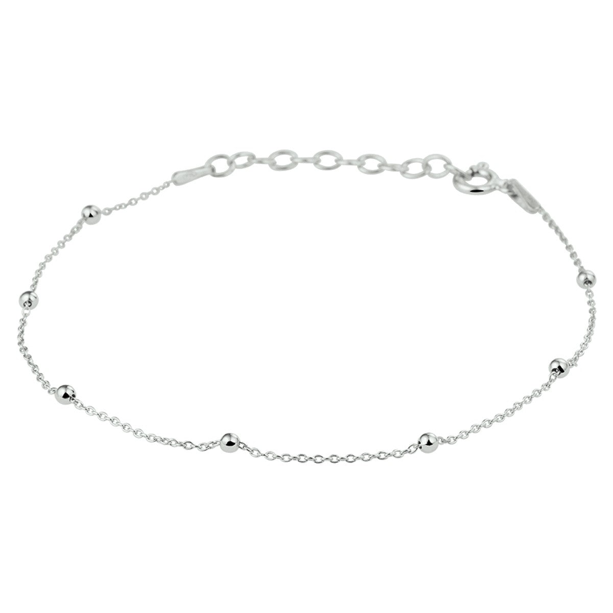 Fantasy Collection Armband bolletjes 2,0 mm 16 + 3 cm zilver