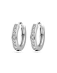 Zilver Gerhodineerd Klapoorringen Zirkonia 1331367 - PansiteNederland.nl