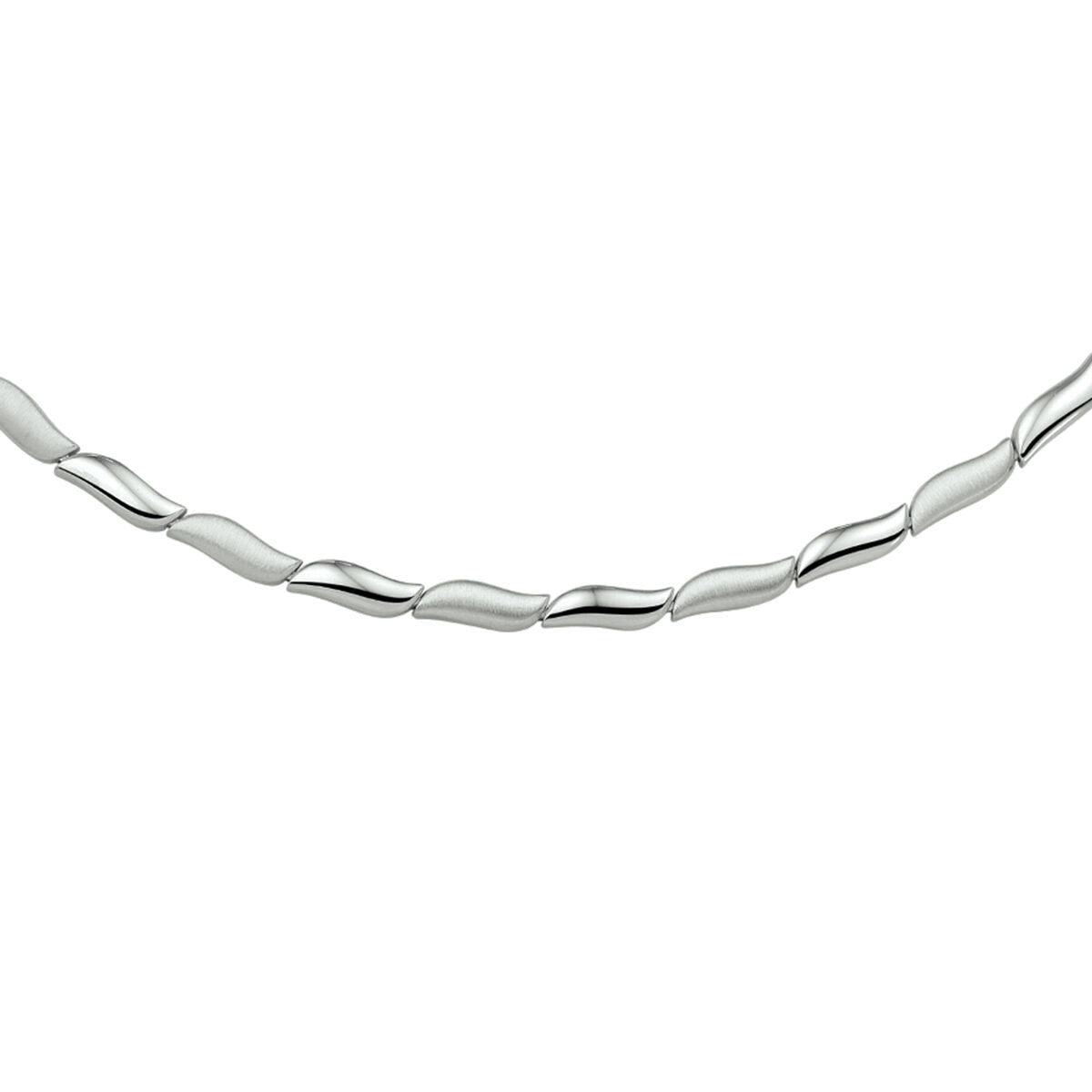 Fantasy Collection Collier poli/mat 4,3 mm 45 cm zilver