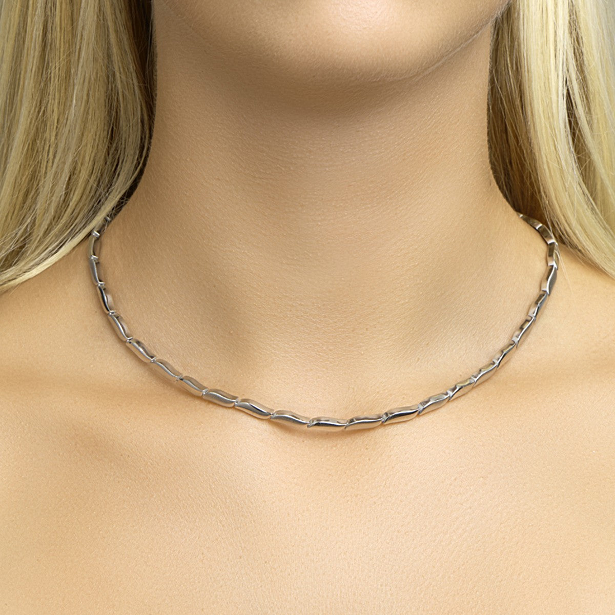 Fantasy Collection Collier poli/mat 4,3 mm 45 cm zilver