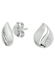 Zilver Gerhodineerd Oorknoppen Zirkonia Poli/Mat 1331945 - PansiteNederland.nl