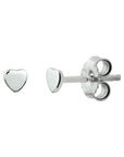 Zilver Gerhodineerd Oorknoppen Hart 1331958 - PansiteNederland.nl
