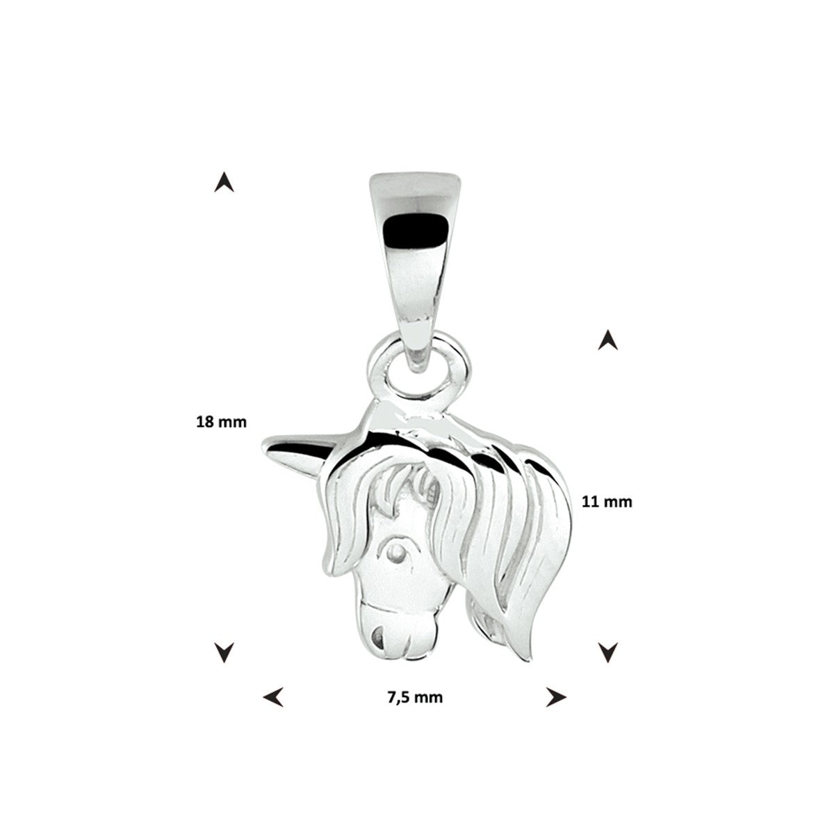 Fantasy Collection Hanger eenhoorn zilver - PSN1332036