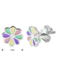 Zilveren oorknoppen bloem - PSN1332037