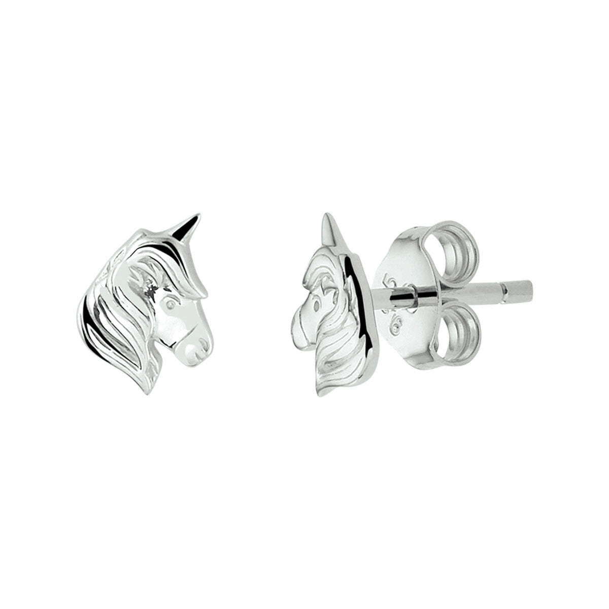 Fantasy Collection Oorbellen eenhoorn zilver - PSN1337154