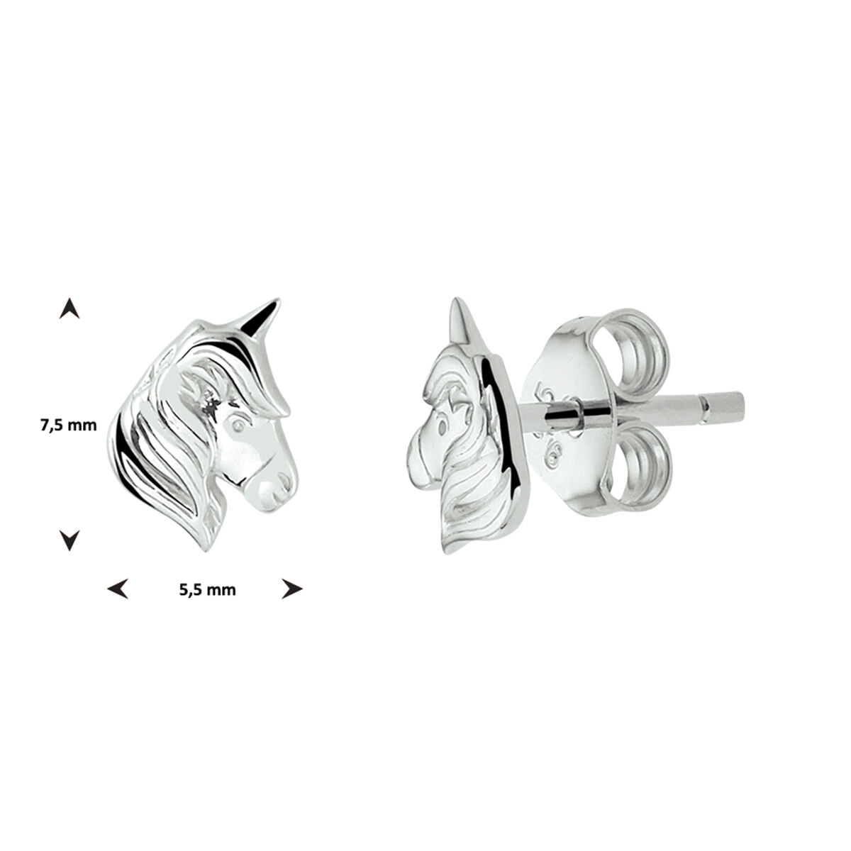 Zilveren oorknoppen eenhoorn - PSN1337154, exclusief en kwalitatief hoogwaardig. Ontdek nu!
