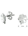 Zilveren oorknoppen klaver - PSN1332042 - PansiteNederland.nl