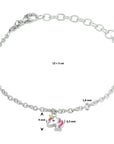 Zilver Gerhodineerd Armband Eenhoorn 13 + 3 Cm 1332135 - PansiteNederland.nl