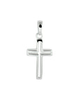 zilver gerhodineerd hanger kruis 1332209 - PansiteNederland.nl