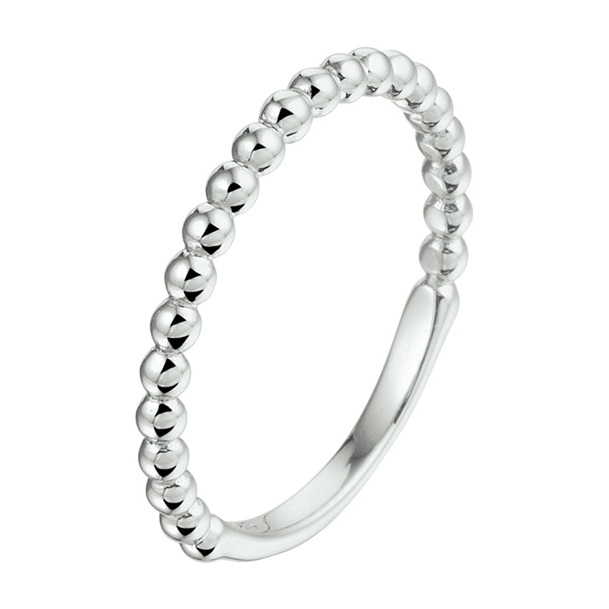 Fantasy Collection Aanschuifring bolletjes zilver