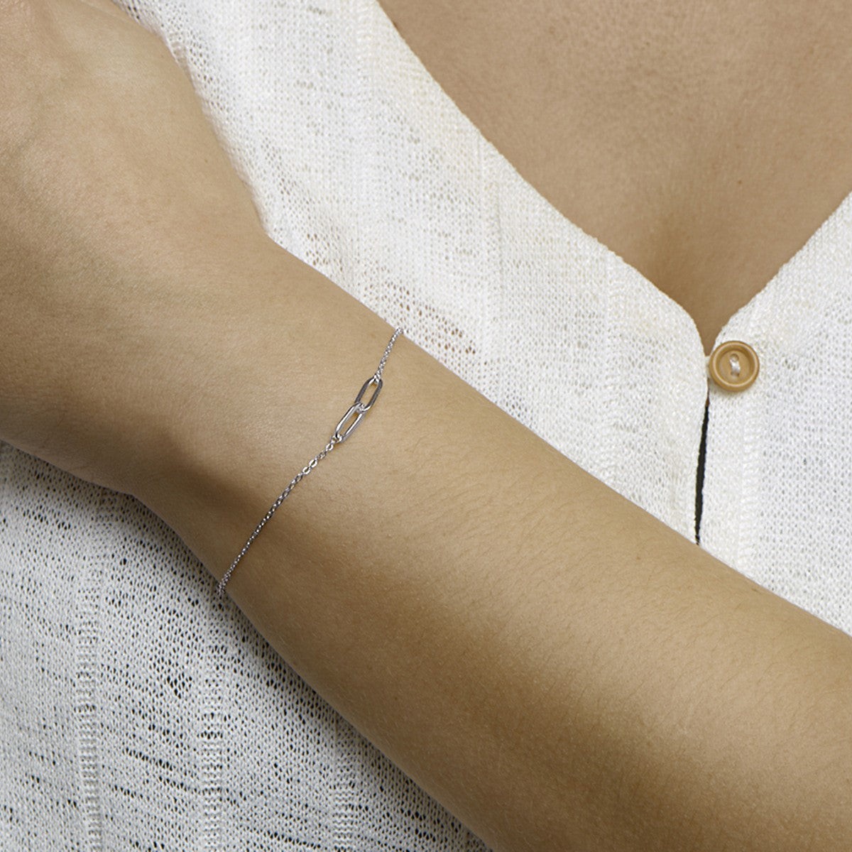 Fantasy Collection Armband 1,2 mm 16,5 + 2 cm zilver