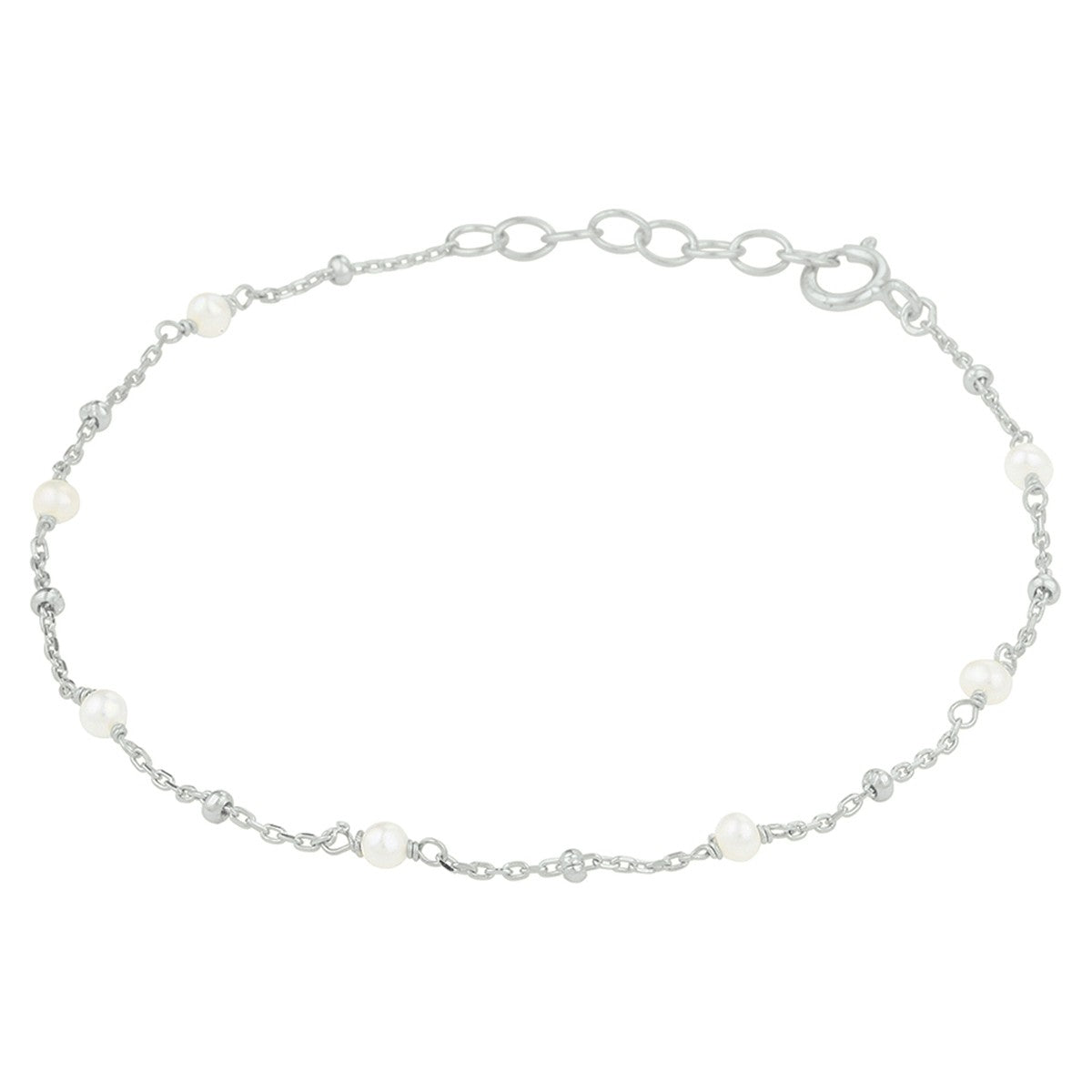 Fantasy Collection Armband parel 16,5 + 2 cm zilver
