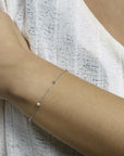 Zilver Gerhodineerd Armband Parel 16,5 + 2 Cm 1332315 - PansiteNederland.nl