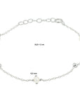 Zilver Gerhodineerd Armband Parel 16,5 + 2 Cm 1332315 - PansiteNederland.nl