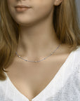 zilver gerhodineerd collier parel 41 + 4 cm 1332316 - PansiteNederland.nl