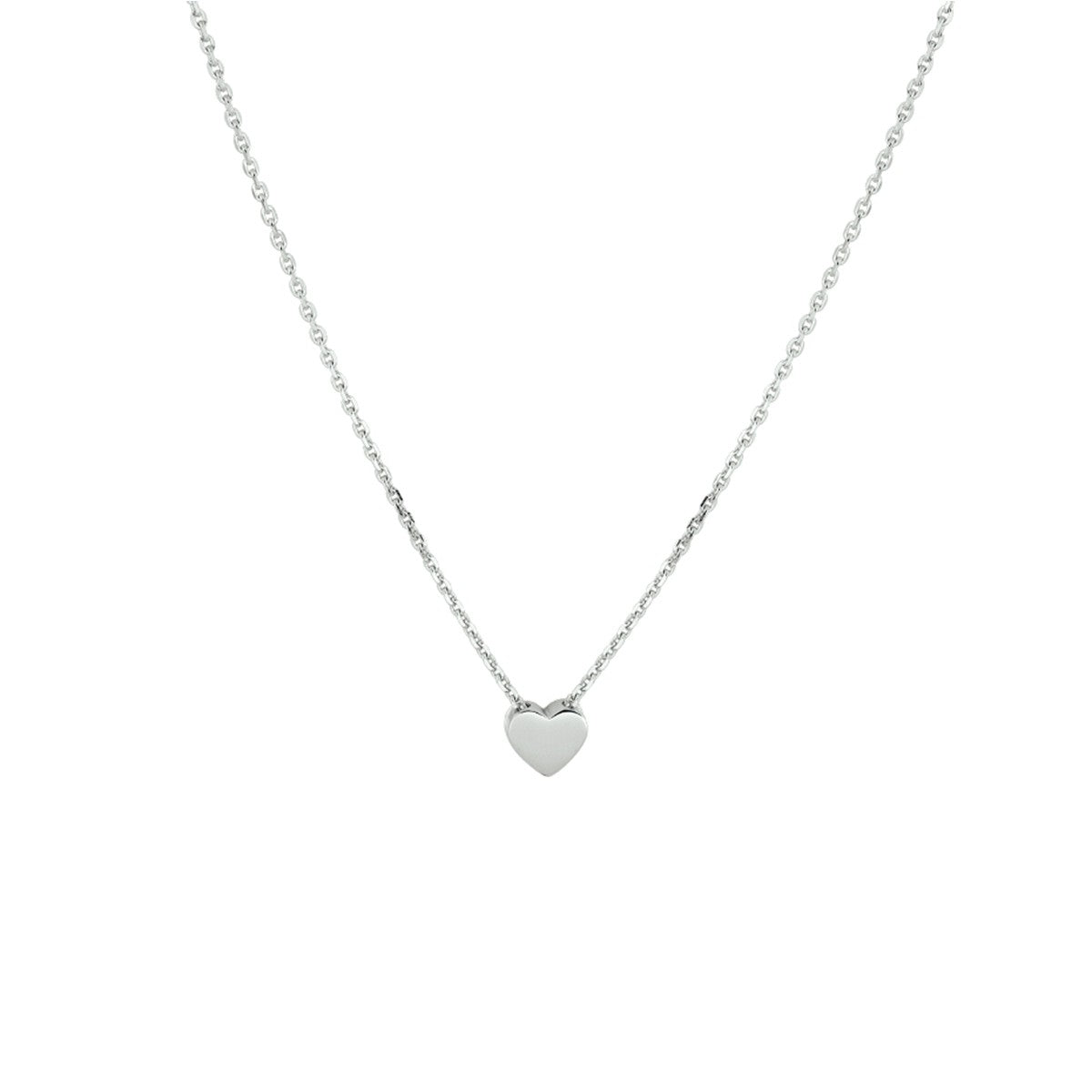 Fantasy Collection Collier hart 41 + 4 cm zilver