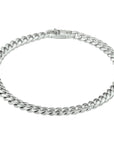 Zilver Gerhodineerd Armband Gourmette 6-Zijdes Geslepen 4,8 Mm 19 Cm 1332396 - PansiteNederland.nl