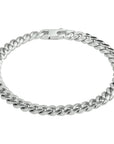 Zilver Gerhodineerd Armband Gourmette 6-Zijdes Geslepen 5,6 Mm 19 Cm 1332397 - PansiteNederland.nl