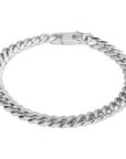 Zilver Gerhodineerd Armband Gourmette 6-Zijdes Geslepen 6,6 Mm 19,5 Cm 1332398 - PansiteNederland.nl