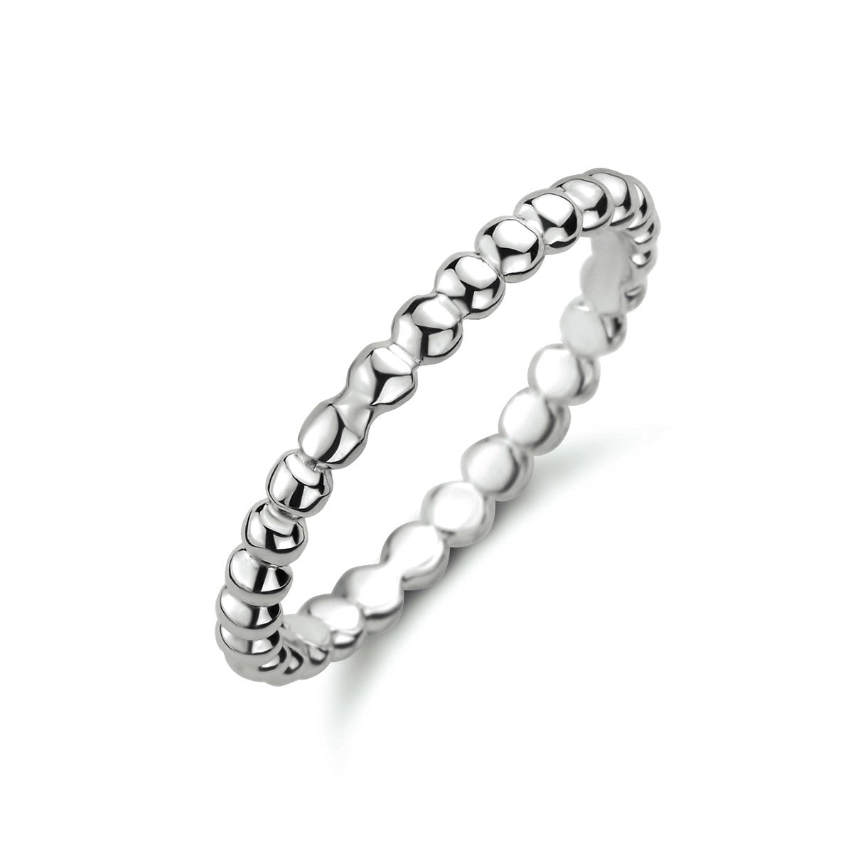 Fantasy Collection Aanschuifring bolletjes zilver