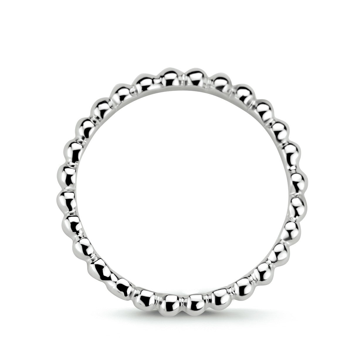 Fantasy Collection Aanschuifring bolletjes zilver