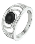 Gerhodineerd Zilver Ring Onyx 1332525 - PansiteNederland.nl