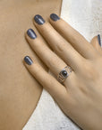 Gerhodineerd Zilver Ring Onyx 1332525 - PansiteNederland.nl