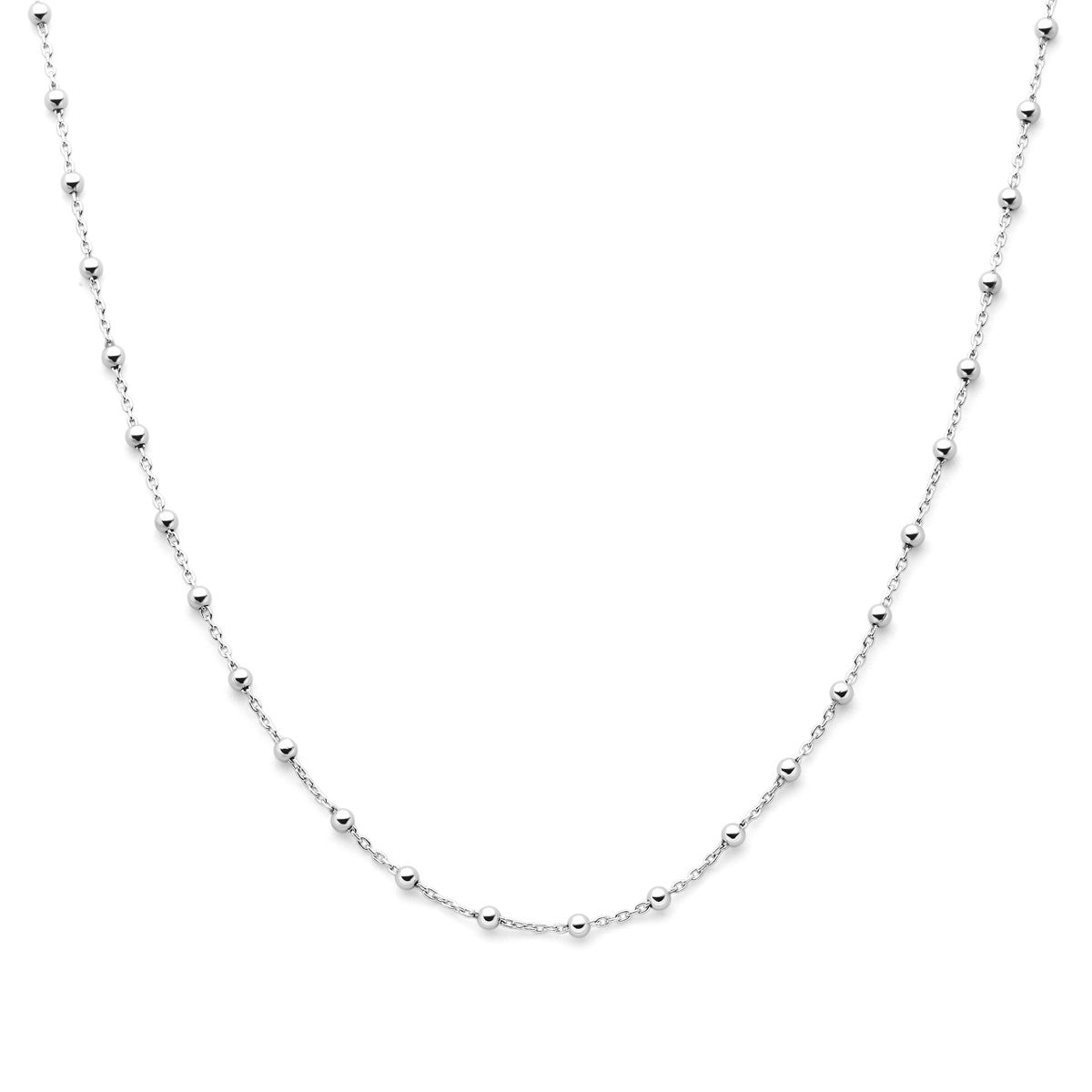 Fantasy Collection Collier bolletjes 2,5 mm 40 + 4 cm zilver