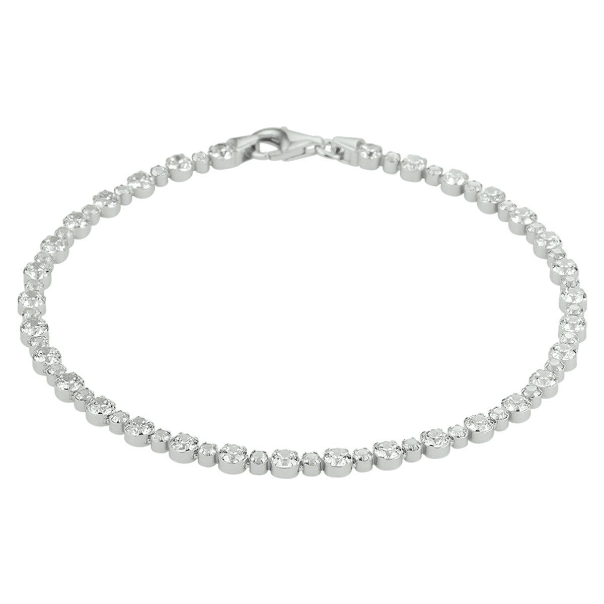 Fantasy Collection Tennisarmband zirkonia 3,0 mm 18 cm zilver