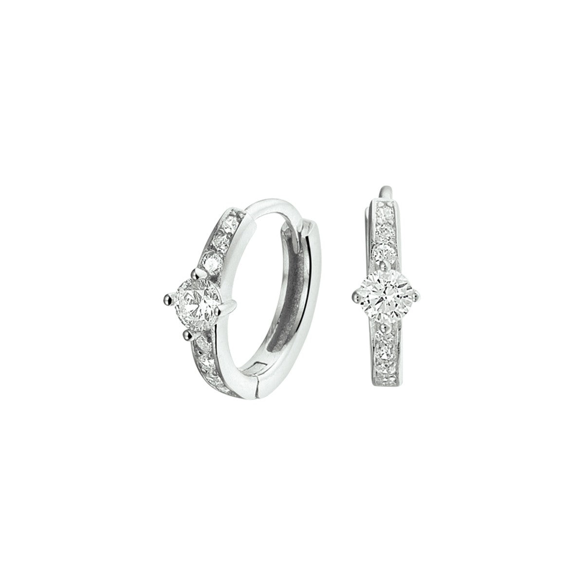 Fantasy Collection Oorbellen zirkonia zilver