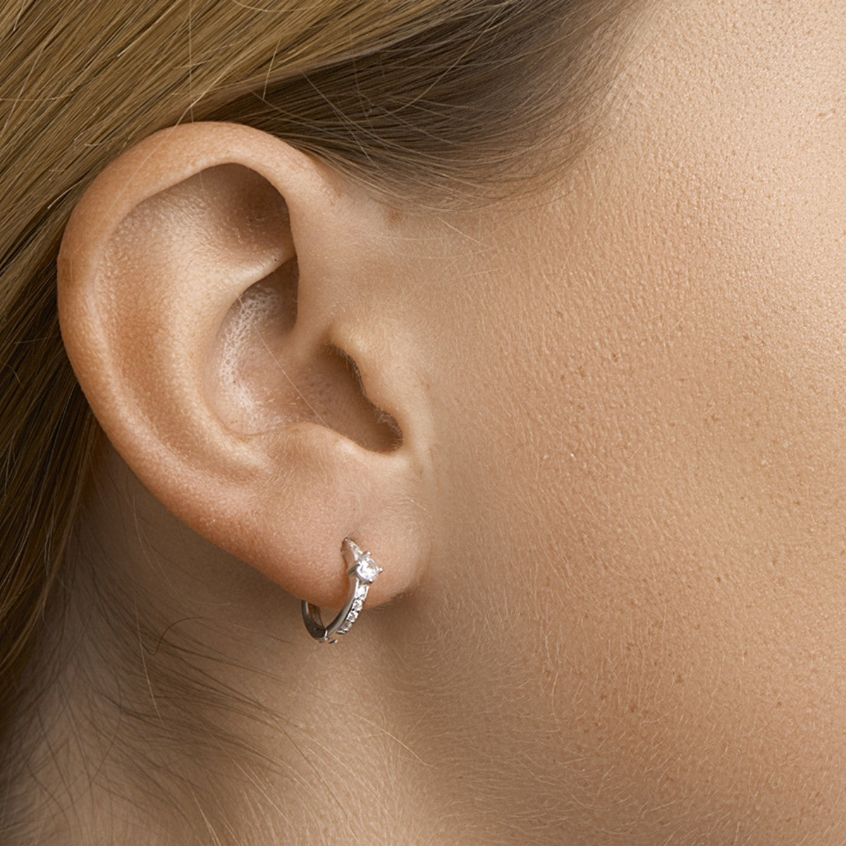 Fantasy Collection Oorbellen zirkonia zilver