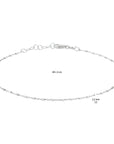 Zilveren enkelbandje blokjes 1,1 mm 24 + 2 cm 1332706 - PansiteNederland.nl