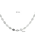 zilver gerhodineerd collier rondjes 4,0 mm 40 + 3 cm 1332774 - PansiteNederland.nl