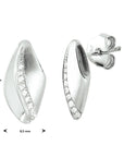 Zilver Gerhodineerd Oorknoppen Zirkonia Poli/Mat 1332830 - PansiteNederland.nl