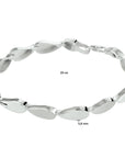 Zilver Gerhodineerd Armband Poli/Mat 5,6 Mm 19 Cm 1332876 - PansiteNederland.nl