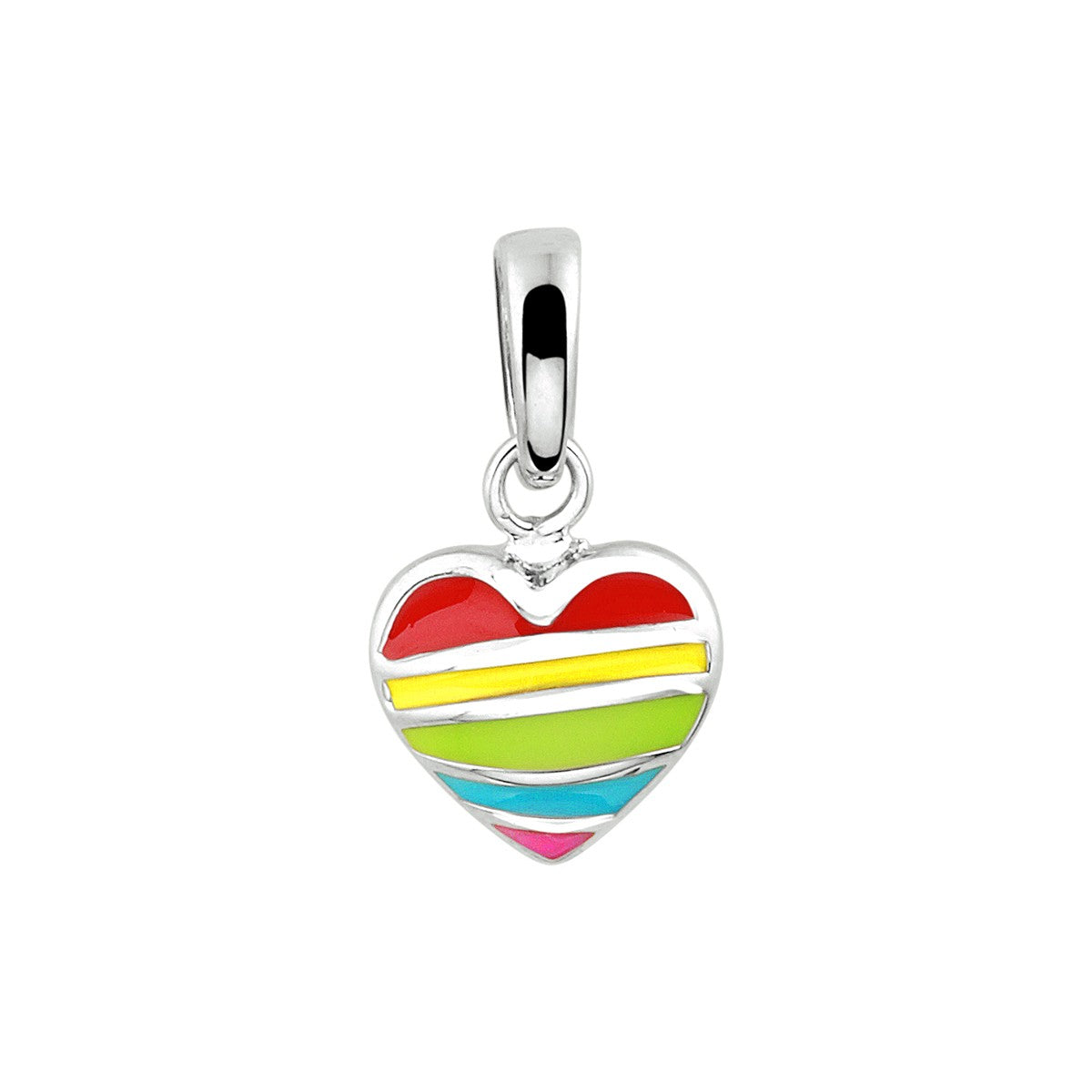 Fantasy Collection Hanger hart emaille zilver