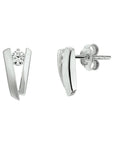 Zilver Gerhodineerd Oorknoppen Zirkonia 1332901 - PansiteNederland.nl