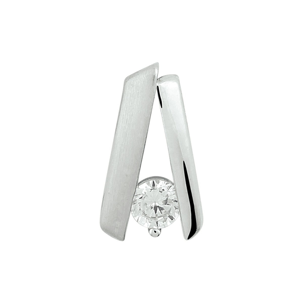 Fantasy Collection Hanger zirkonia poli/mat 12,5 mm zilver