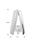 zilver gerhodineerd hanger zirkonia poli/mat 1332905 - PansiteNederland.nl