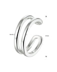 Zilver Gerhodineerd Earcuff 1333035 - PansiteNederland.nl