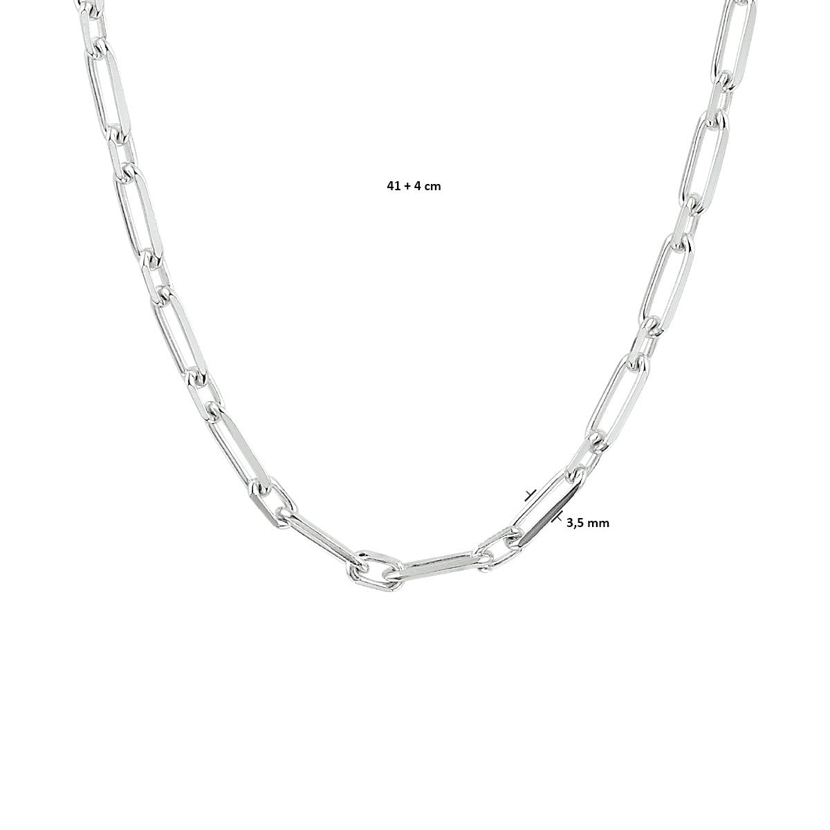 Fantasy Collection Collier zilver 4 cm