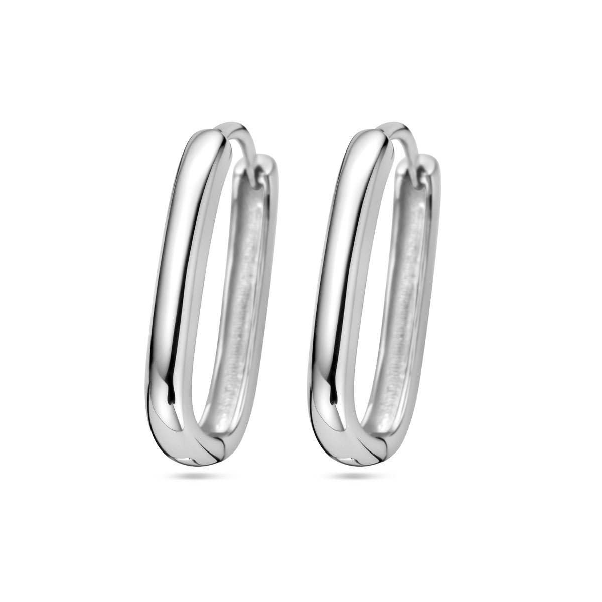 Fantasy Collection Oorbellen paperclip 16,5 mm zilver