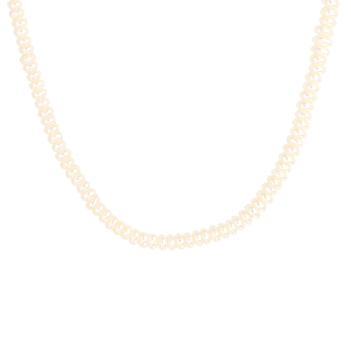 Fantasy Collection Collier parel 4,0 mm 41 + 4 cm zilver