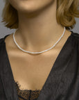 zilver gerhodineerd collier parel 4,0 mm 41 + 4 cm 1333191 - PansiteNederland.nl